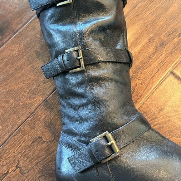 Long Tall Sally Over the Knee Moto Boots - Picture 7 of 7